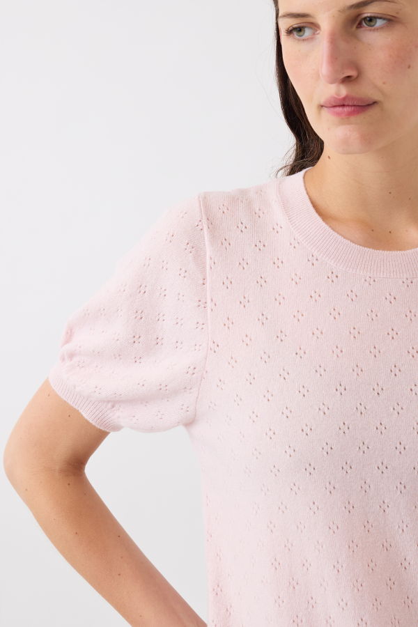 DEMYLEE Isabel Pointelle Cashmere Top