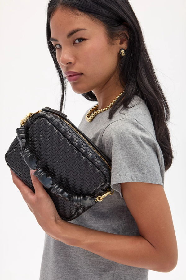 Clare V. Black Knights Top Handle Strap