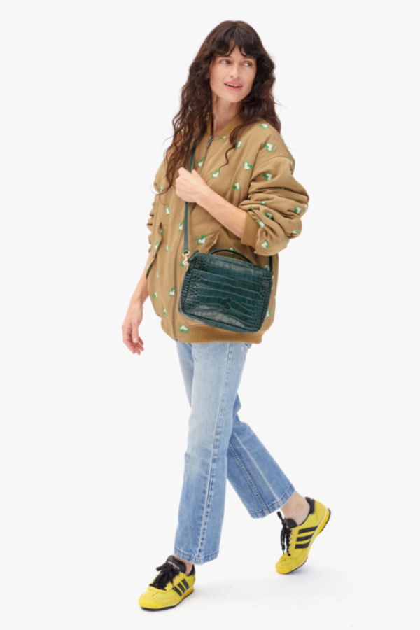 Clare V. Mirabel Congo Croc Bag