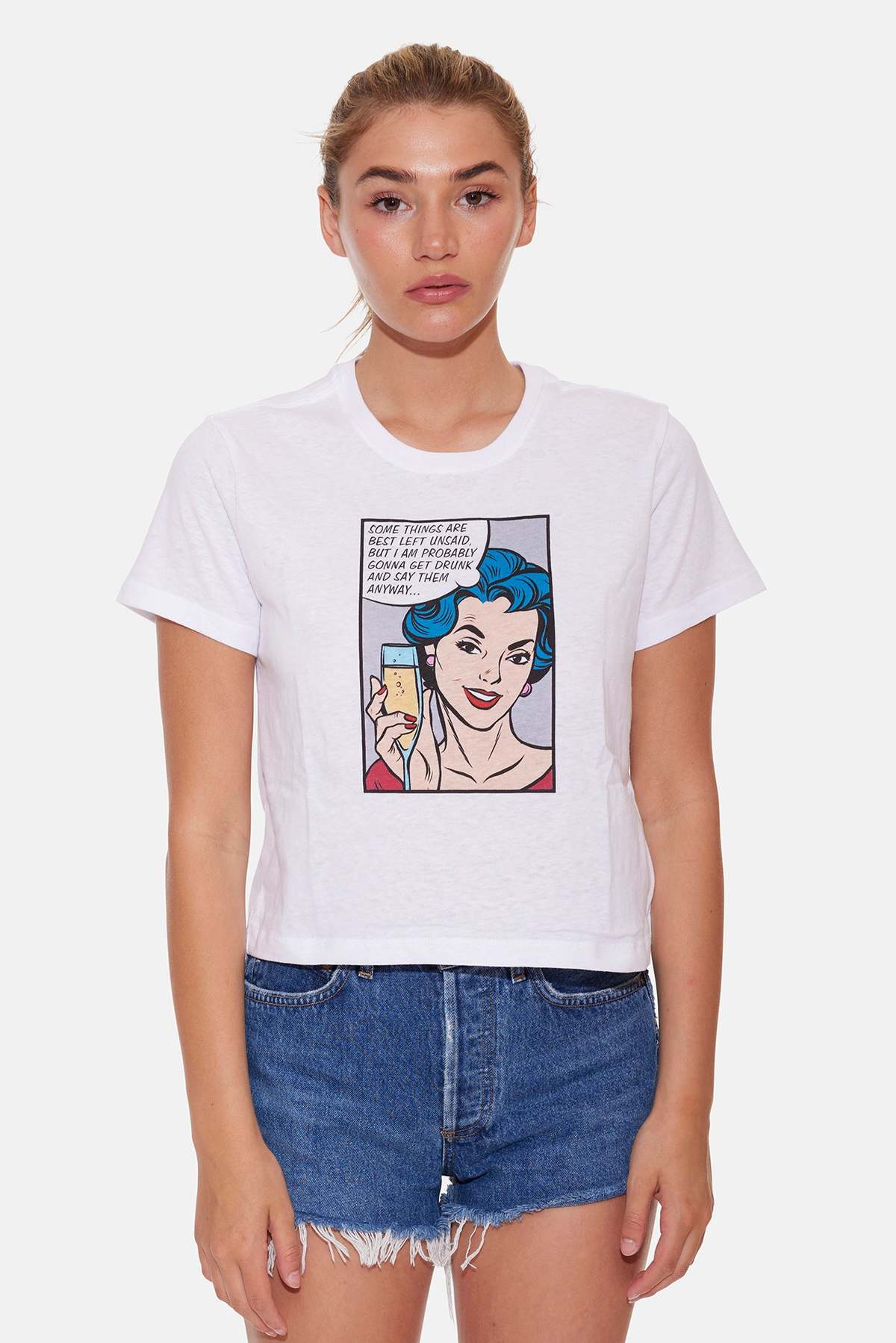 Blue&Cream Best Left Unsaid Tee - Image 2 of 3