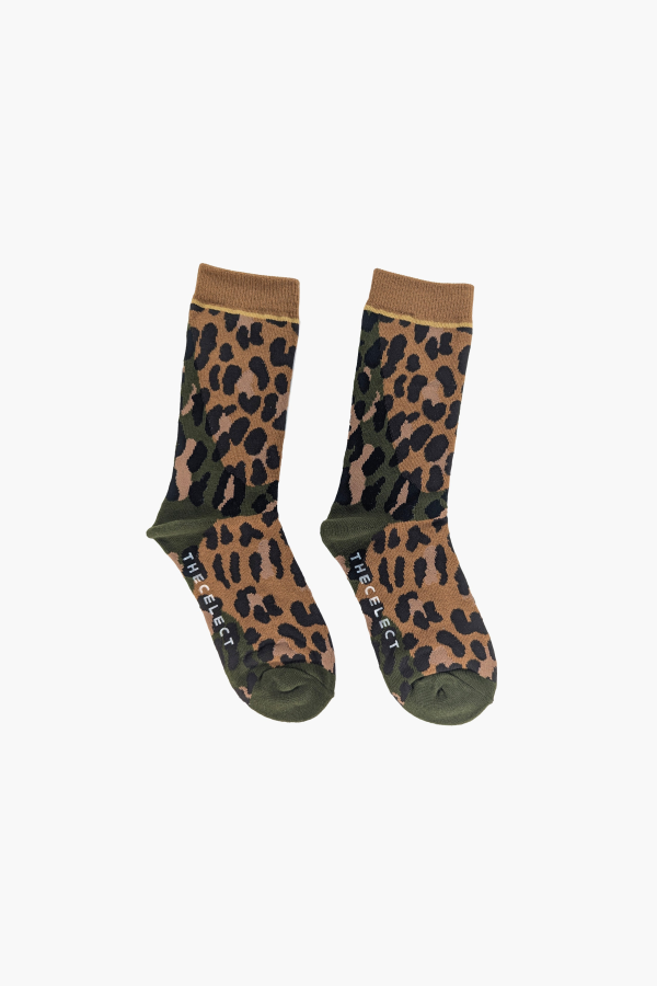 THE CELECT Leopard Sock - Brown