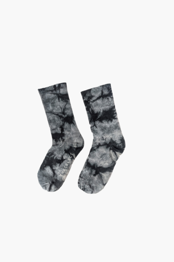 THE CELECT Tie Dye Socks - Black