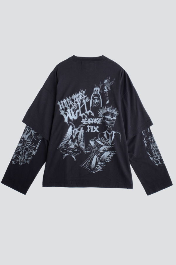 Jungles Jungles Black Loud Noises Long Sleeve Tee