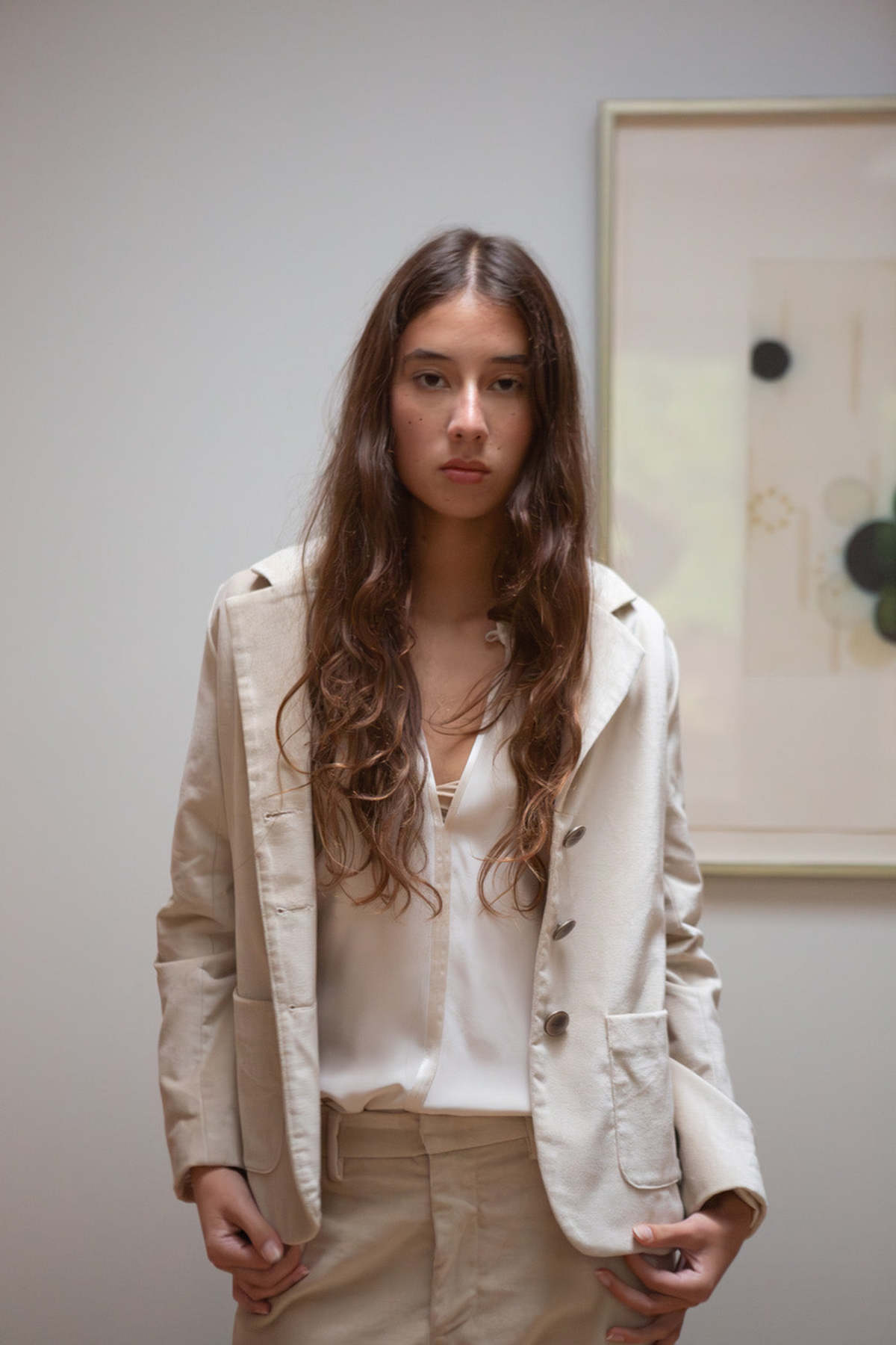 Erica Tanov Buddy Cotton Velvet Blazer - Image 1 of 7