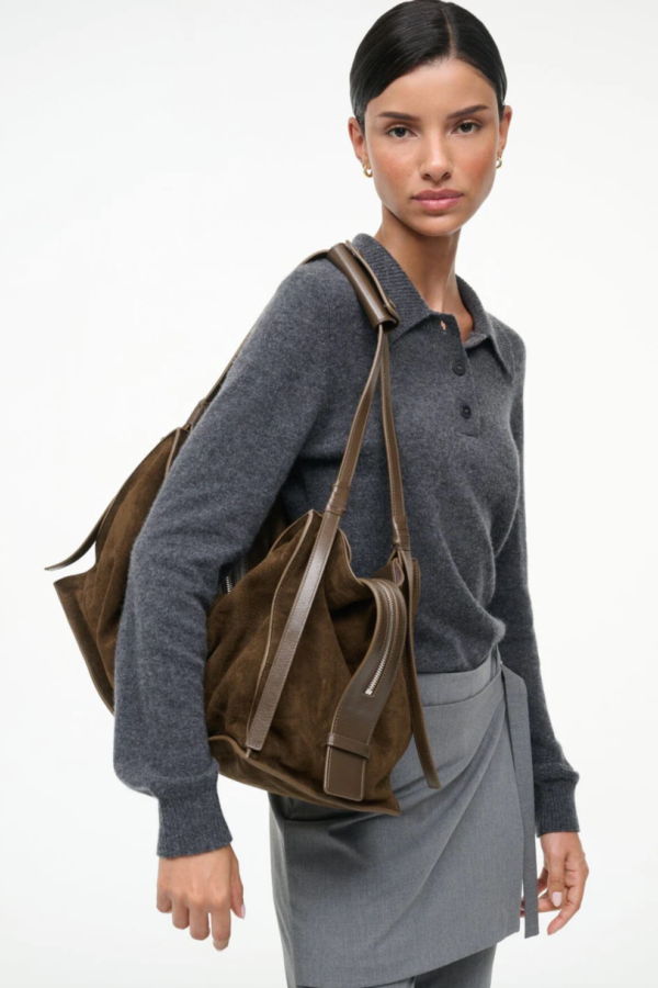 Staud Large Harold Suede Tote Bag