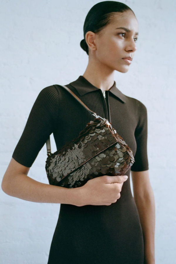 Staud Timmy Sequin Bag