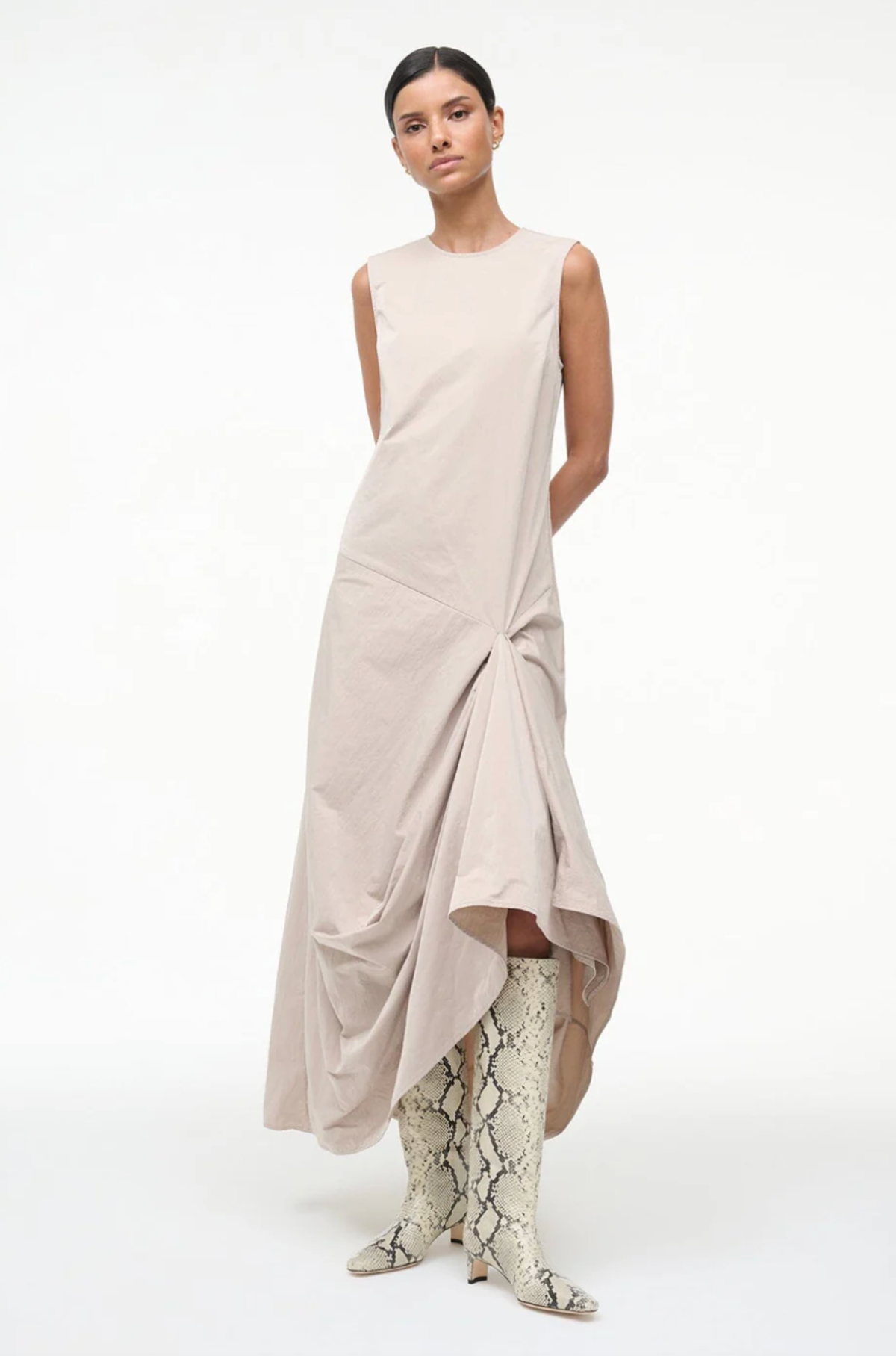 Staud Wally Western Tall Boot - White Snake - Image 3 of 8