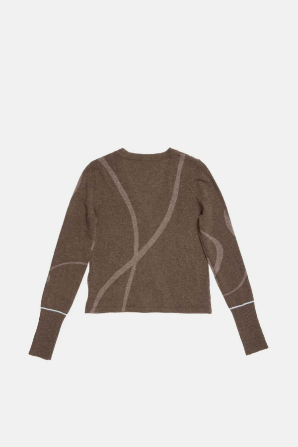 YANGKEHAN Brown Floral-Print Buttoned Cardigan - Brown Floral