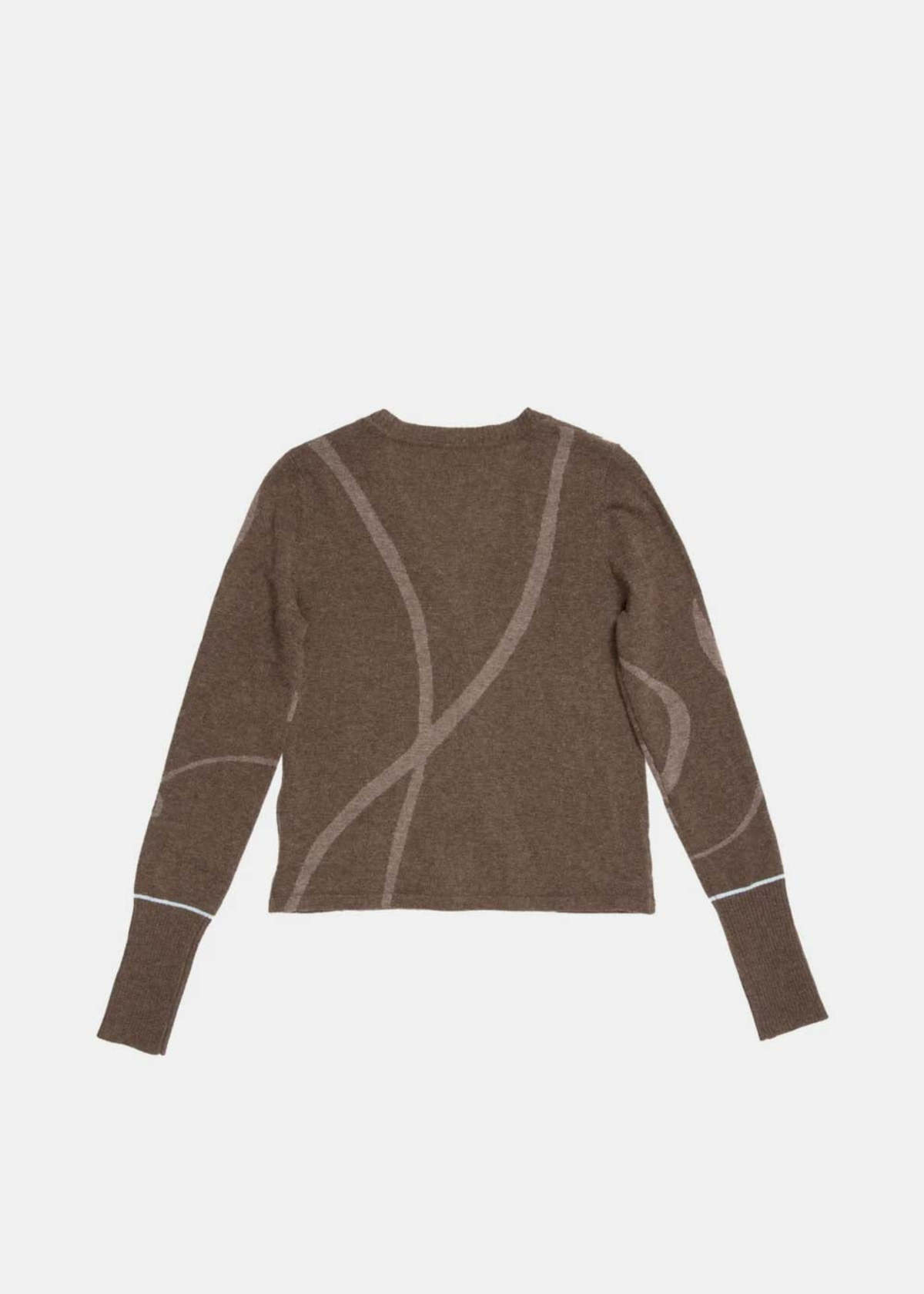 YANGKEHAN Brown Floral-Print Buttoned Cardigan - Brown Floral - Image 2 of 2