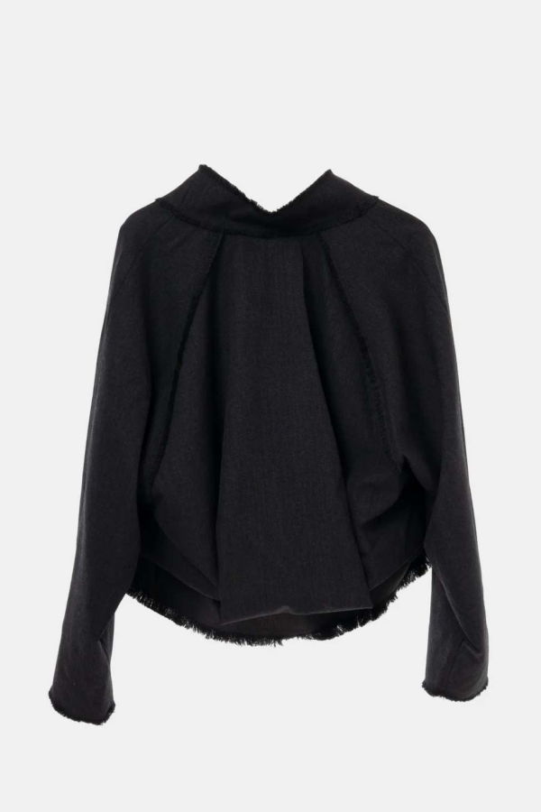 YANGKEHAN Frayed Jacket - Gray