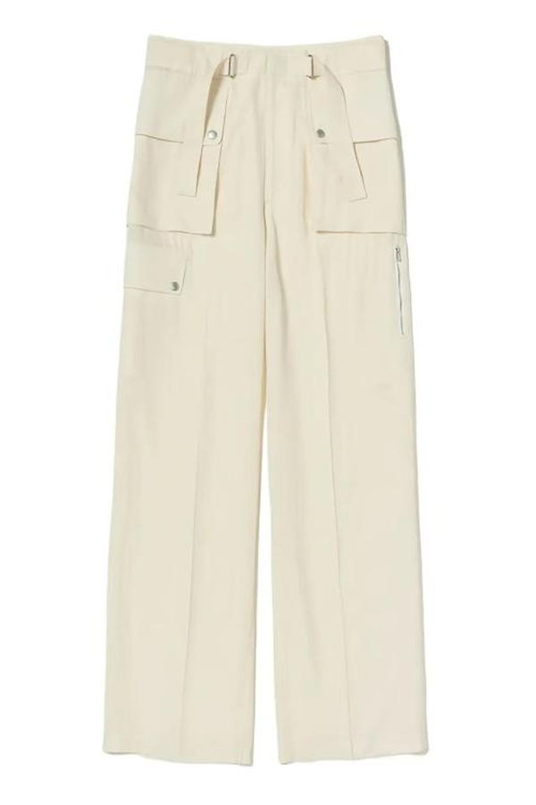 Auralee Straight Pants - Ivory White