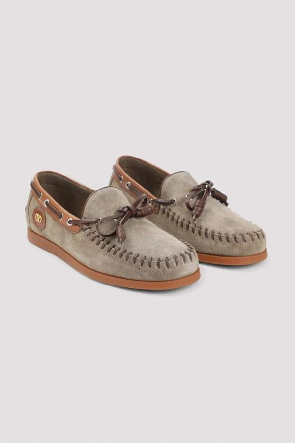 Valentino Garavani Laced Up Shoes - Khaki Tobacco