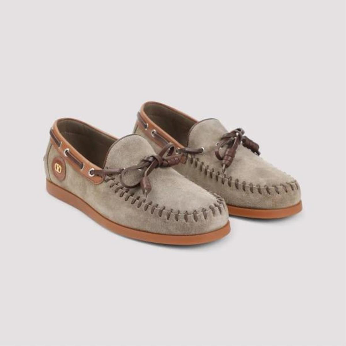 Valentino Garavani Laced Up Shoes - Khaki Tobacco - Image 1 of 2