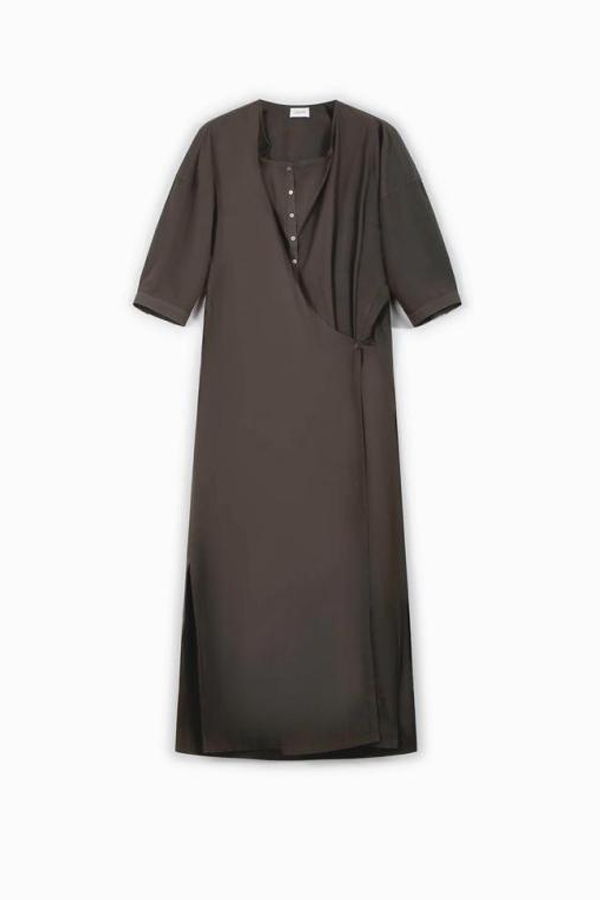 Lemaire Mid Skirt - Dark Brown