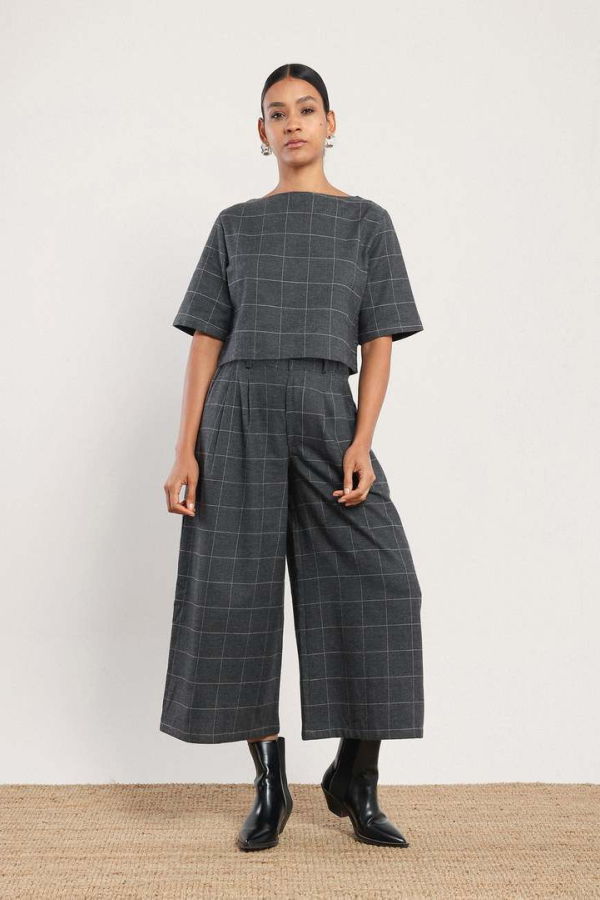 NAZEERAH Sahla Trousers - Smoke