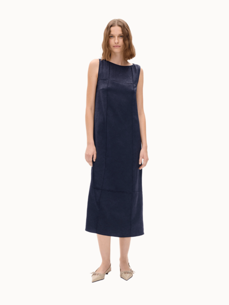 Y's by Yohji Yamamoto Asymmetrical Button Wool Dress - Gabardine