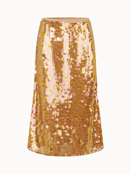 Auralee Panama Stripe Pleated Skirt - Ivory | Garmentory