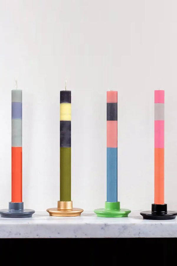 British Colour Standard Abstract Dinner Candles