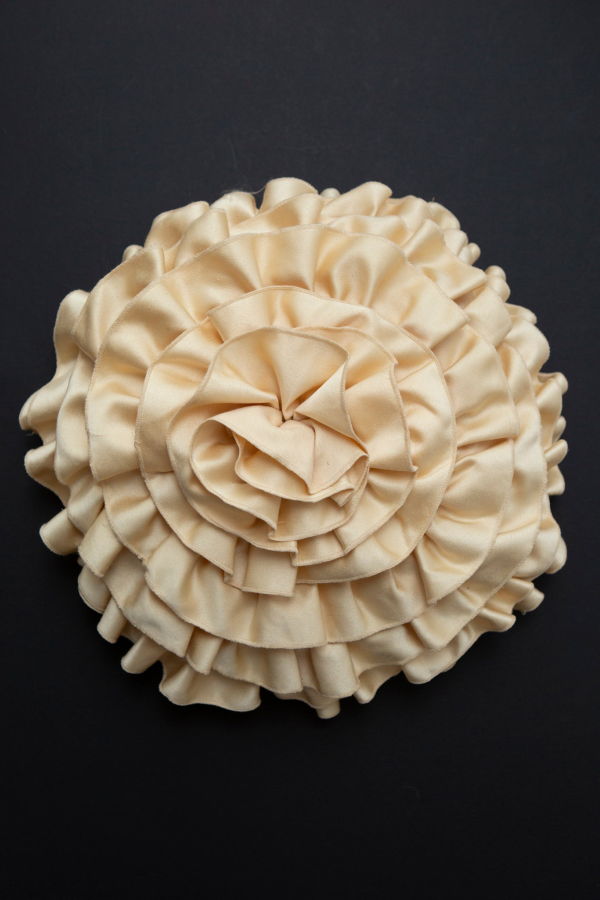 Rossette Cushion - Champagne