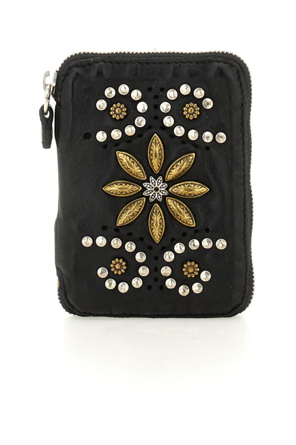 Campomaggi Tosca Wallet with Siena Studs Wallet - Ice