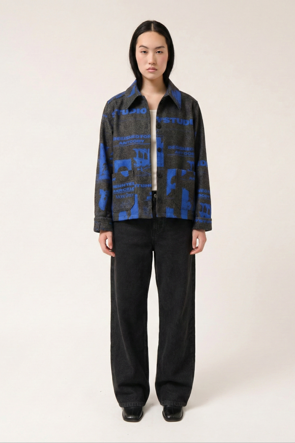 Colmillo de Morsa Wool Screenprinted Jacket