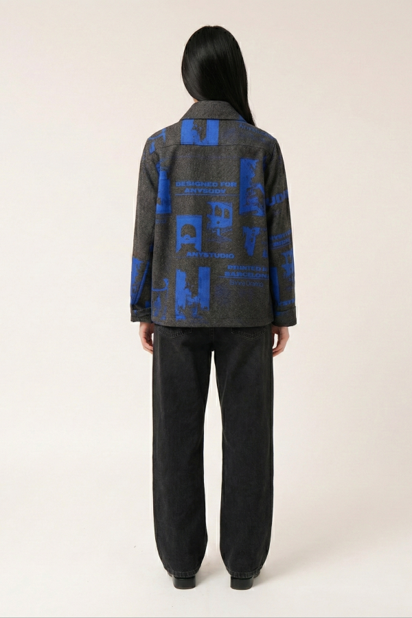 Colmillo de Morsa Wool Screenprinted Jacket