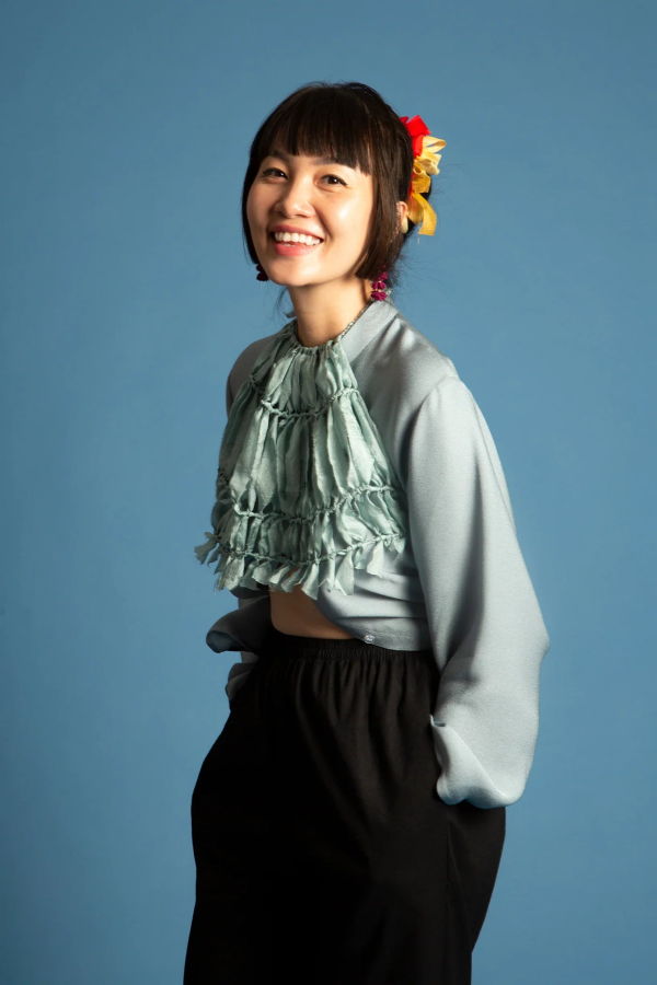 KAAREM Connect 2 Handknitted Silk Cropped Halter Tie Top