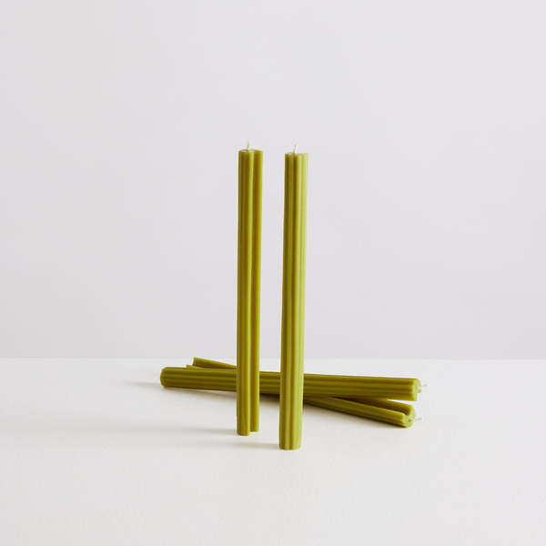 Maison Balzac The Celery Set Tapered Candles Set of 4