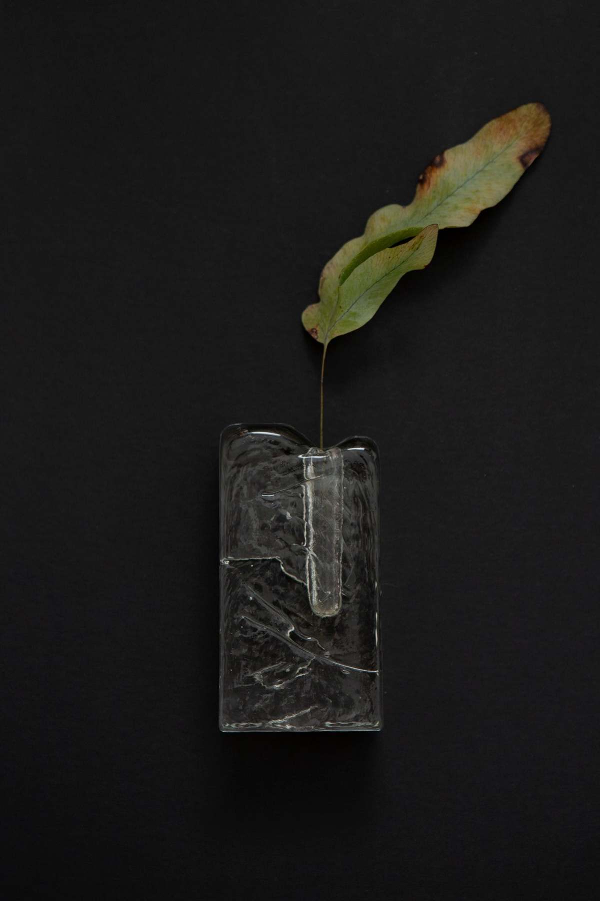 1970s Walther Glass Single Bud Vase - Image 4 of 4