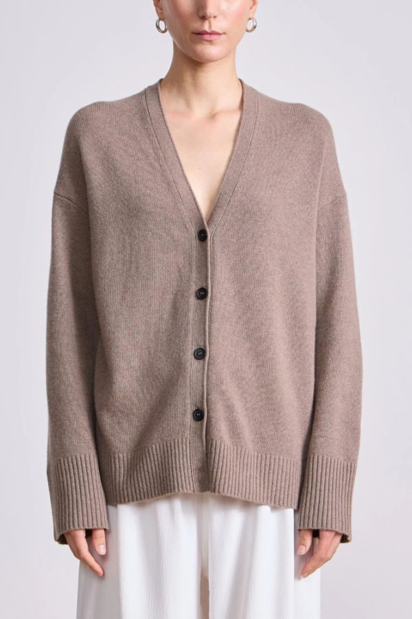 Apiece Apart Ana Wrap Cardigan - Walnut