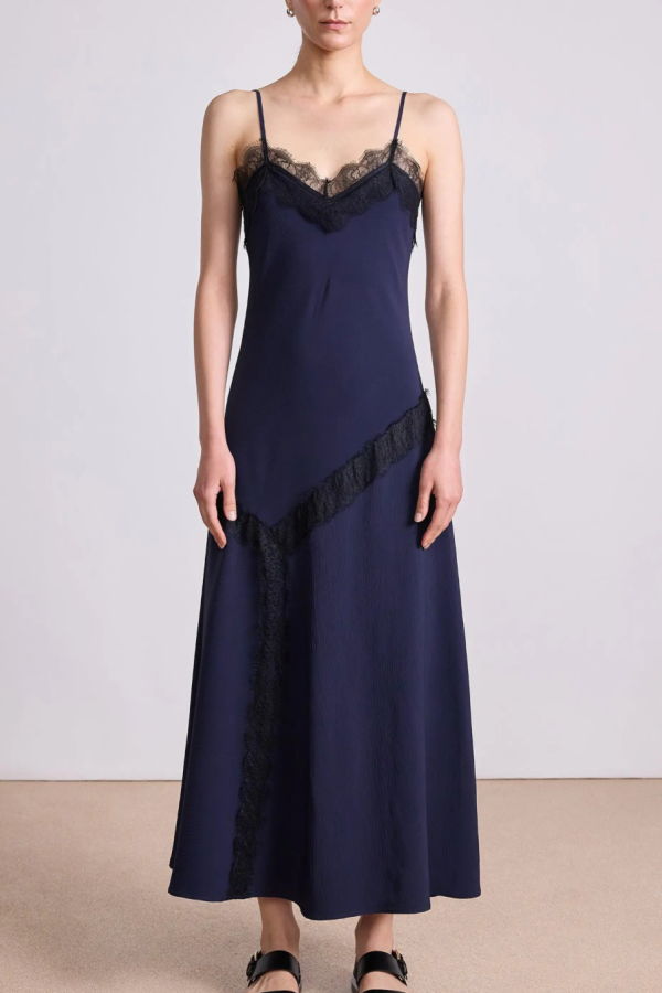 Apiece Apart Antonia Lace Dress - Midnight