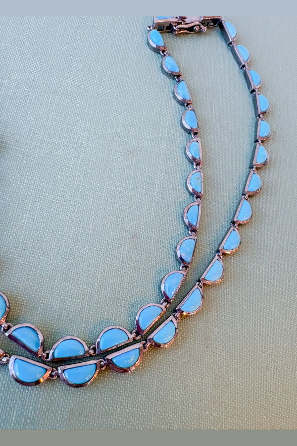 Nak Armstrong Riviere Scallop Necklace - Turquoise