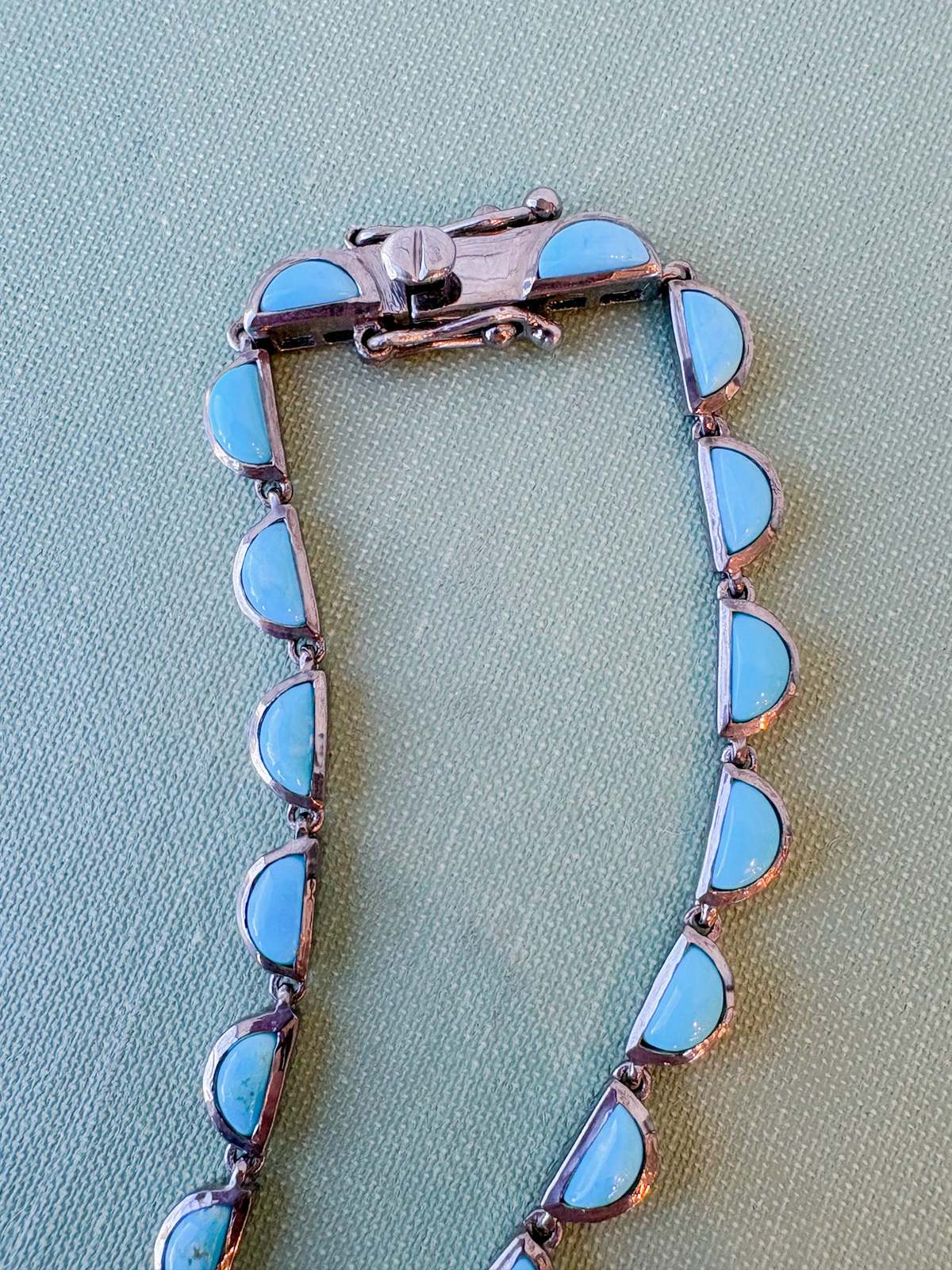 Nak Armstrong Riviere Scallop Necklace - Turquoise - Image 3 of 5