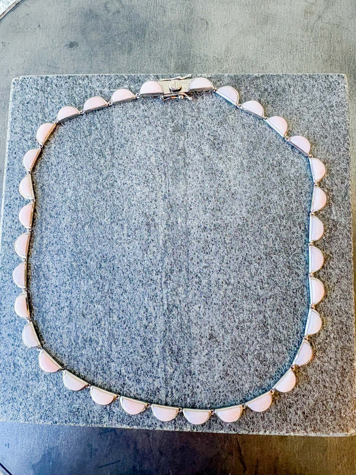 Nak Armstrong Riviere Scallop Necklace - Pink Opal - Image 1 of 5