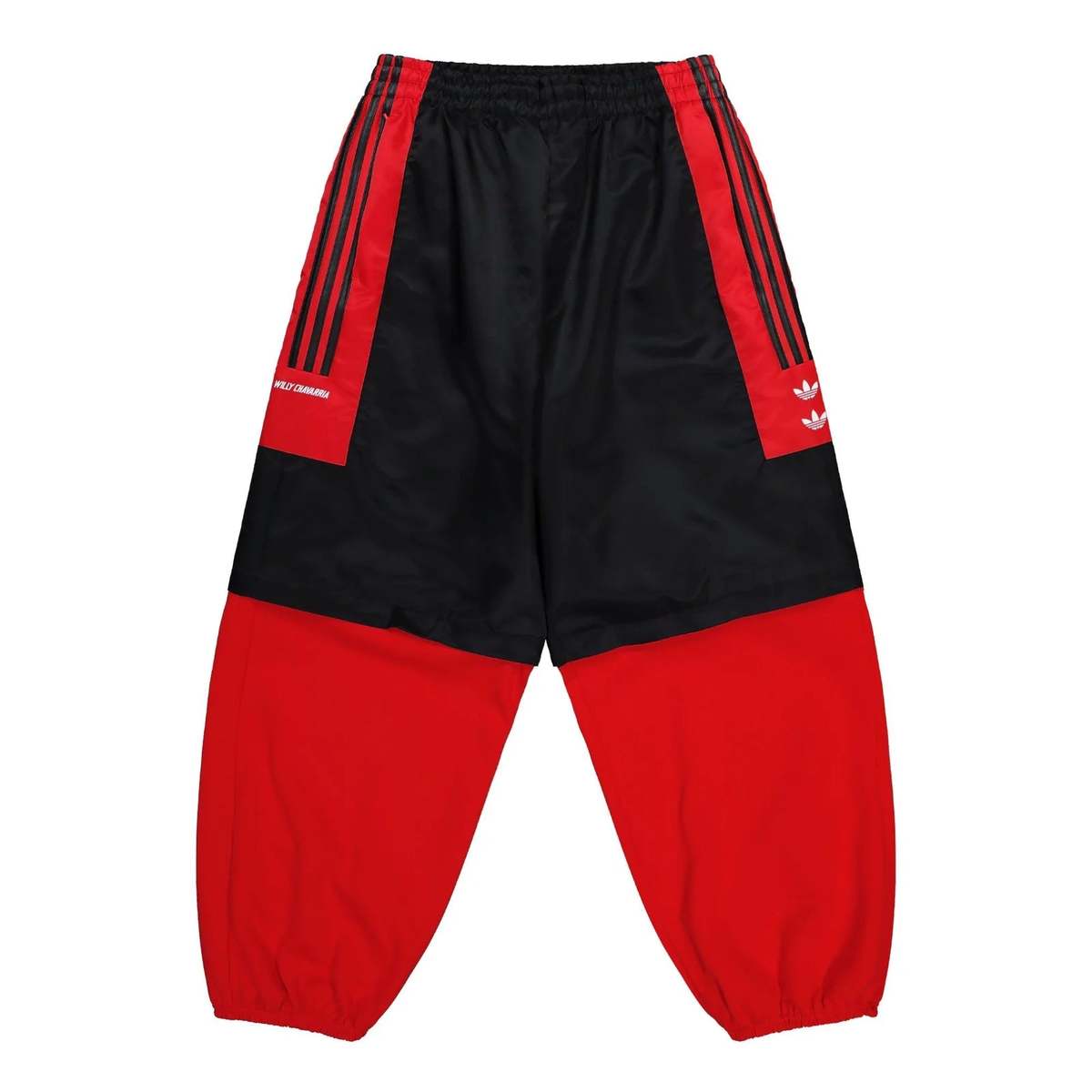 Adidas x Willy Chavarria Contrasted Track Pants - Black/Red - Image 1 of 6