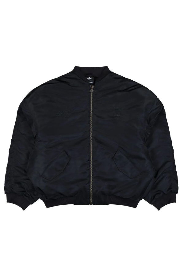 Adidas x Willy Chavarria Satin Bomber Jacket - Black