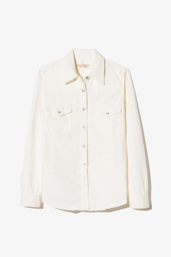 Nili Lotan Travis Shirt - Cream