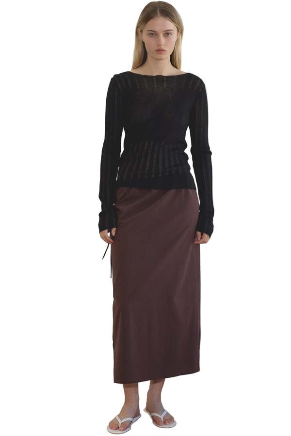 Deiji Studios Mid Day Skirt - Umber