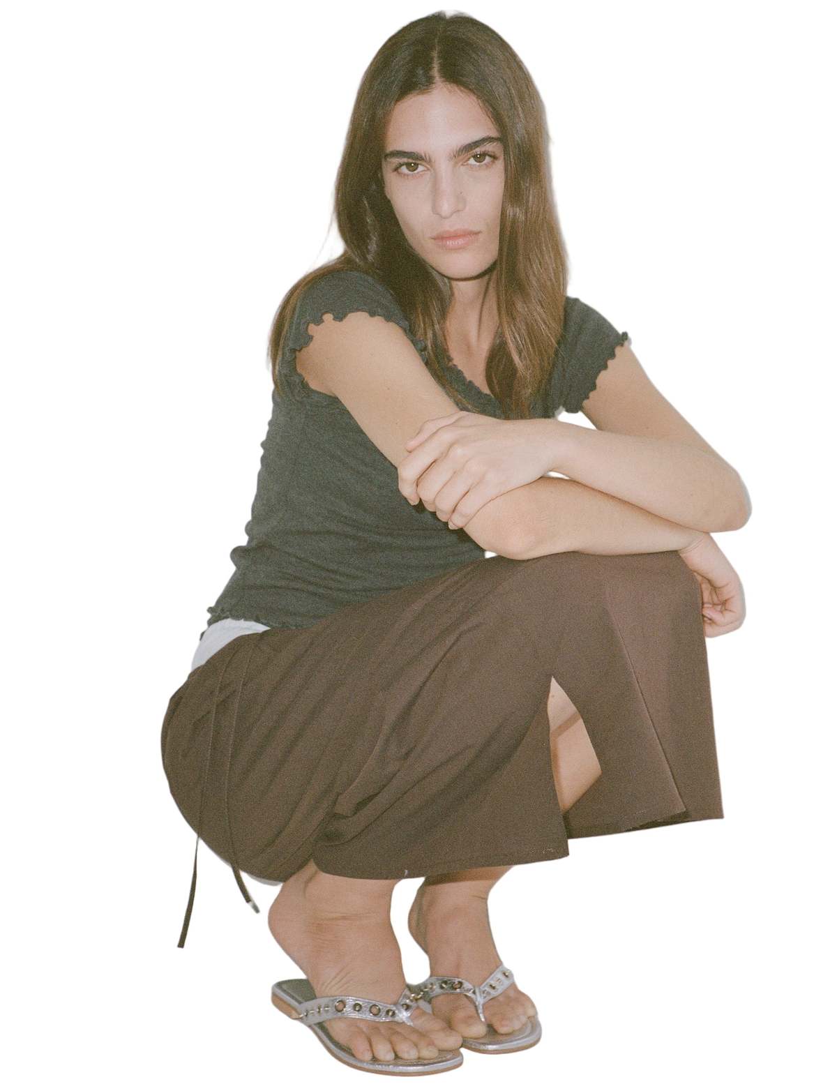 Deiji Studios Mid Day Skirt - Umber - Image 8 of 9