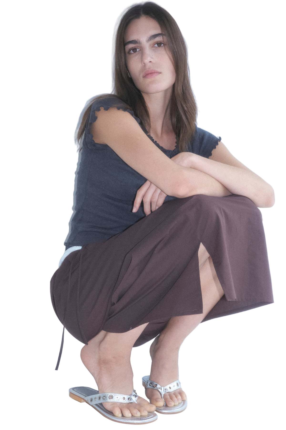 Deiji Studios Mid Day Skirt - Umber - Image 9 of 9