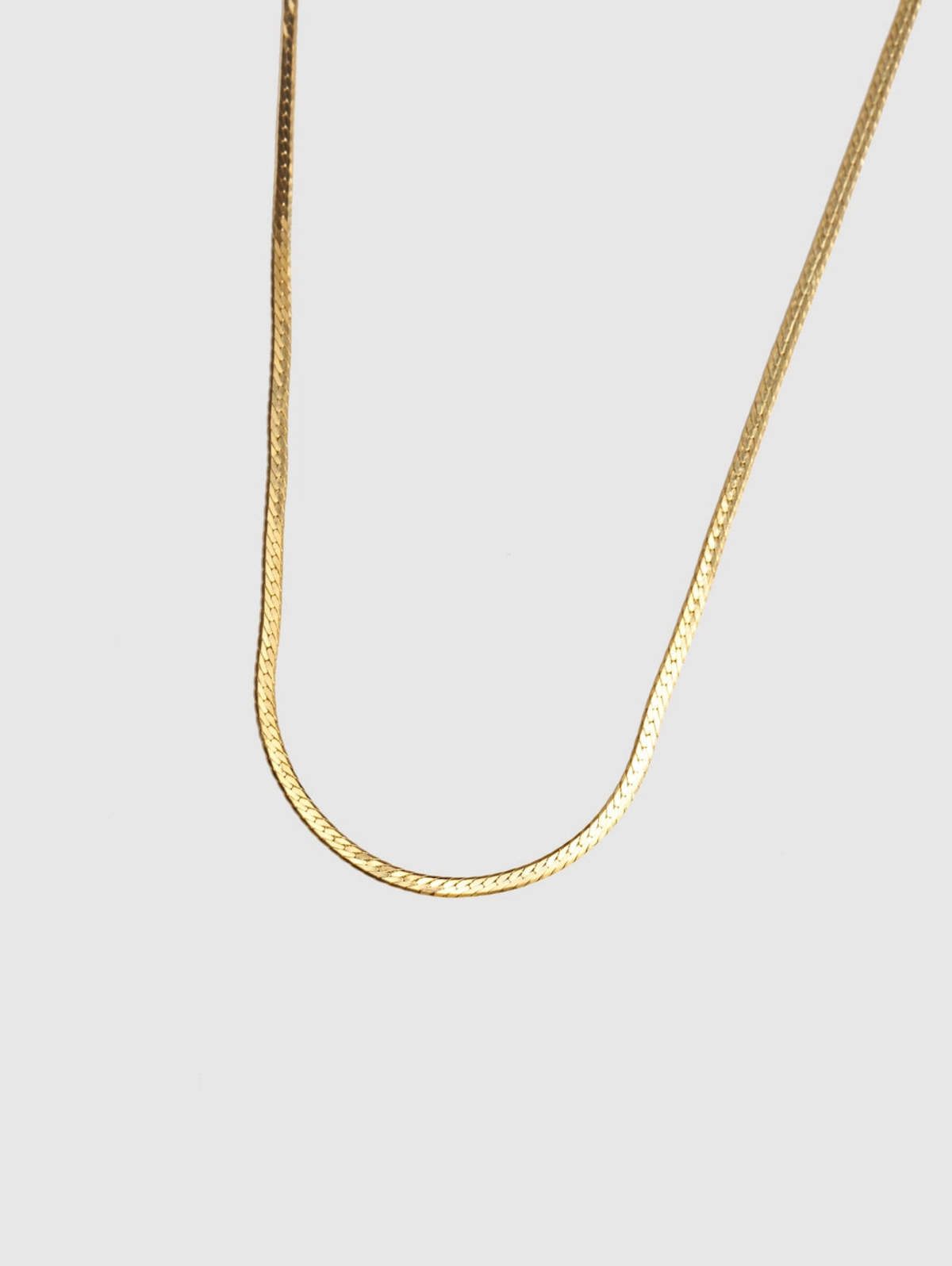 Wolf Circus Thin Herringbone Chain Necklace - Image 1 of 4