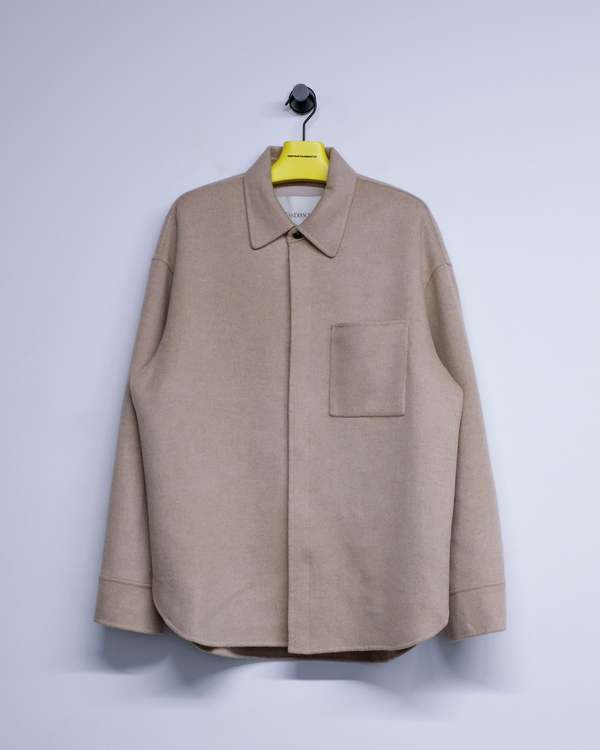 JW ANDERSON Clay Melange Wool Oversized Shirt Jacket