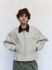 JW ANDERSON Nougat & Chocolate Cotton Curved Hem Workwear Jacket - Thumbnail 1