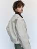 JW ANDERSON Nougat & Chocolate Cotton Curved Hem Workwear Jacket - Thumbnail 2