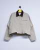 JW ANDERSON Nougat & Chocolate Cotton Curved Hem Workwear Jacket - Thumbnail 9