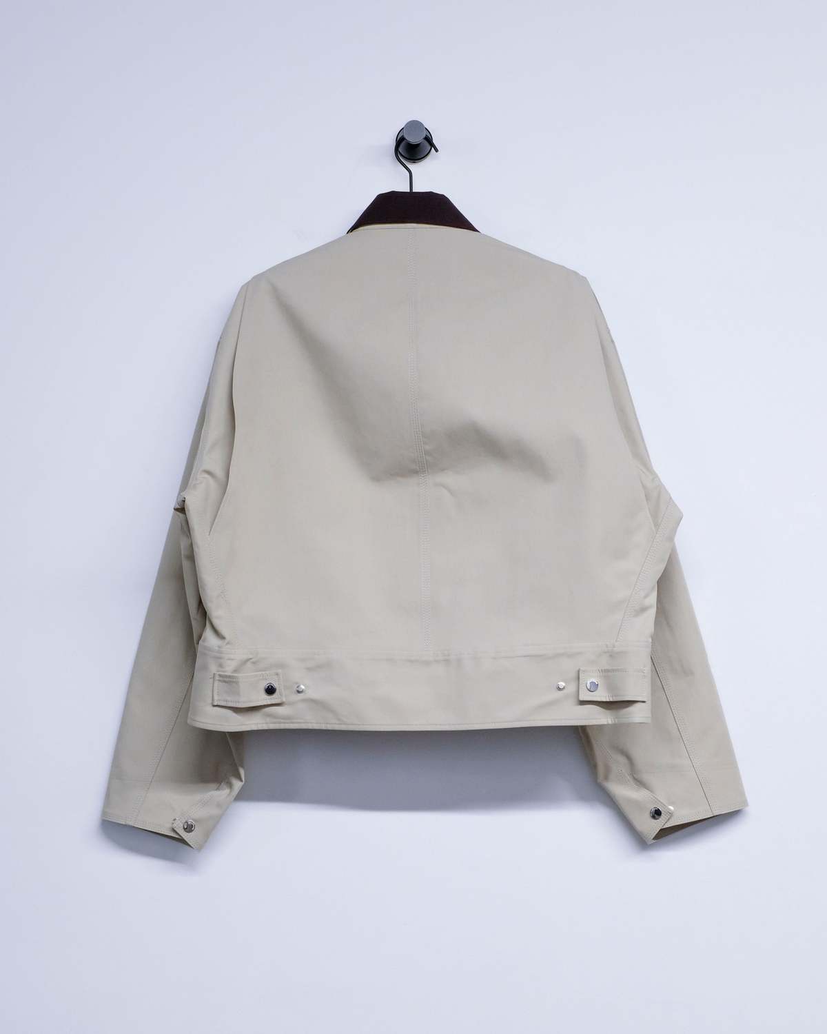 JW ANDERSON Nougat & Chocolate Cotton Curved Hem Workwear Jacket - Image 10 of 10