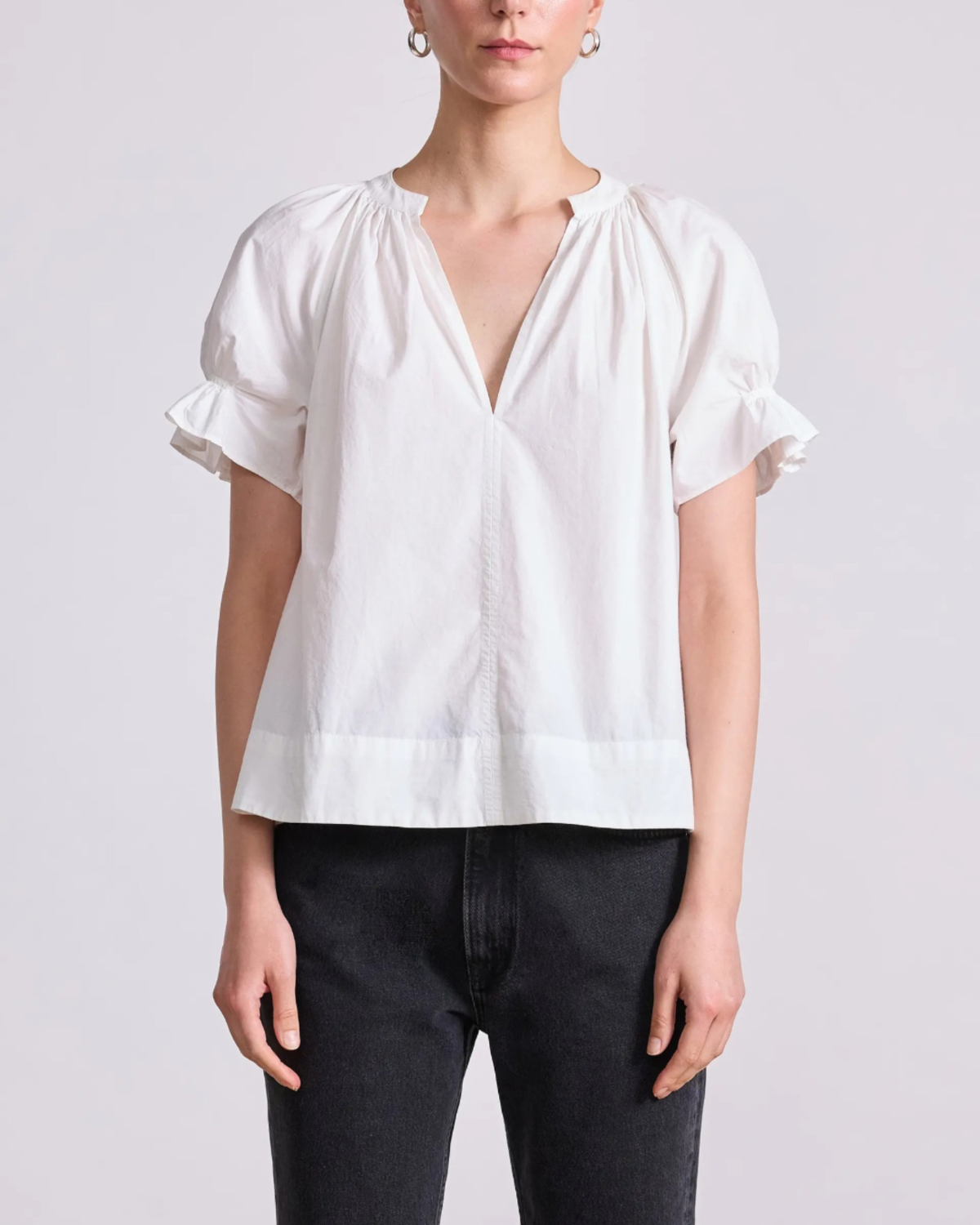 Apiece Apart Lo Capo Top - Cream - Image 1 of 4