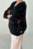 Le Bon Shoppe James Mohair Sweater - Black - Thumbnail 4