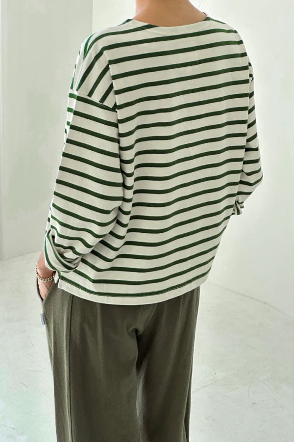 Le Bon Shoppe Sailor Top - Pine Stripe