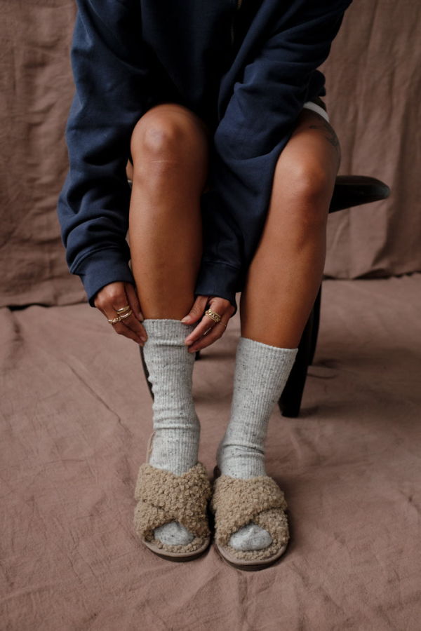 Le Bon Shoppe Snow Socks - Cookies and Cream